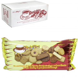 DUNKABLES ASSORTED BISCUITS 400GM X12