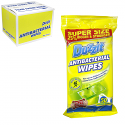 DUZZIT ANTI-BACTERIAL 50 WIPES X12