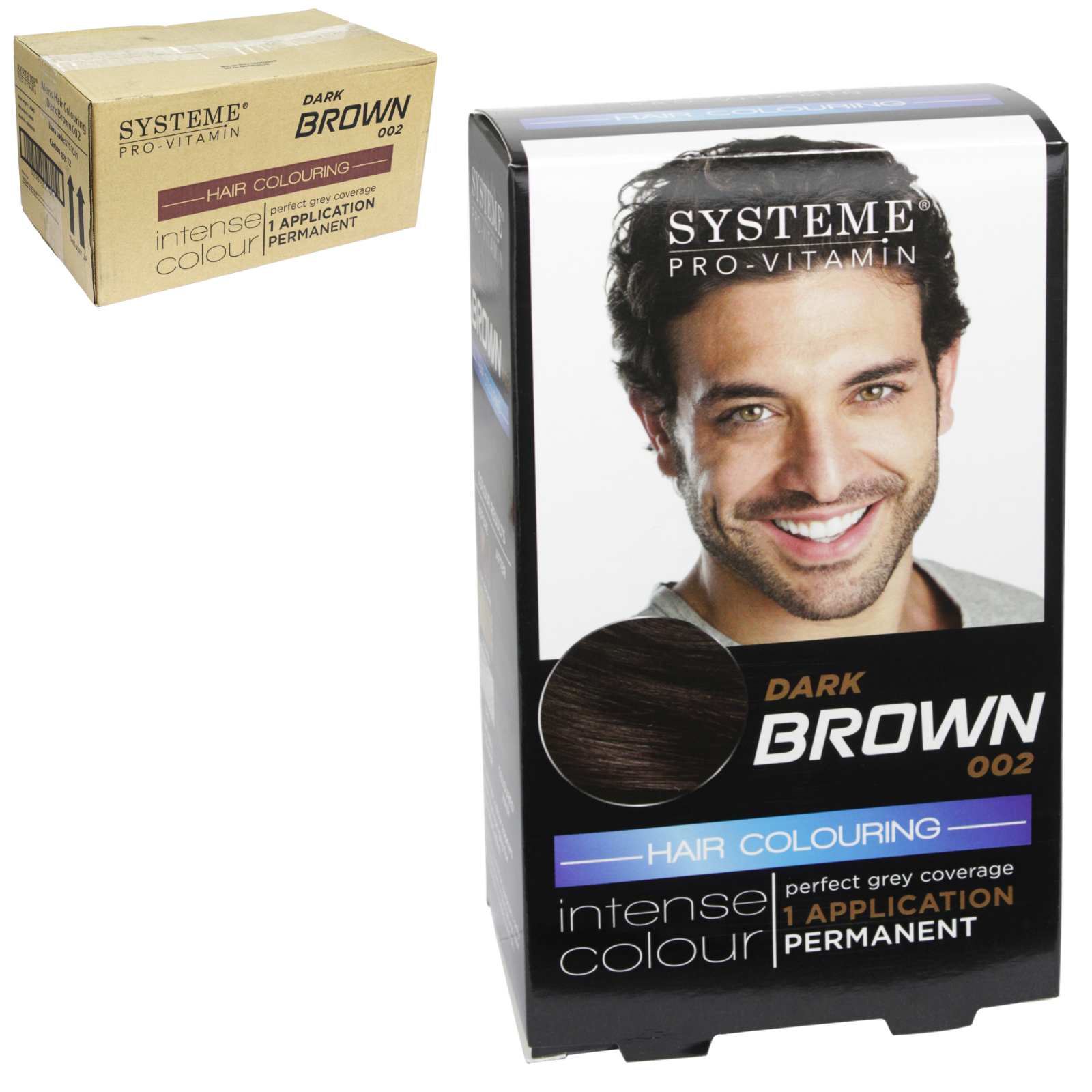 SystemE Pro-Vitamin Dark Brown Permanent Men's Hair Colour - Concord Cash  and Carry