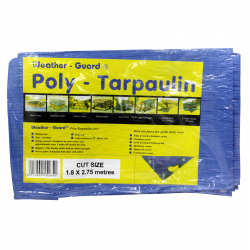 GLADIATOR POLY-TARPAULIN 1.8X2.75M - 6'X9' BLUE