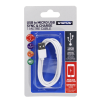 STATUS USB TO MICRO USB SYNC & CHARGE CABLE 1M