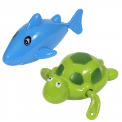 FIRST STEPS WIND UP BATH TOYS DOLPHIN OR TURTLE