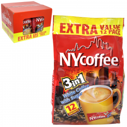 NY COFFEE 3IN1 12 SACHET EXTRA VALUE PACK X10