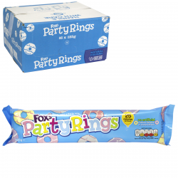 FOX'S PARTY RING BISCUITS 125GM X16