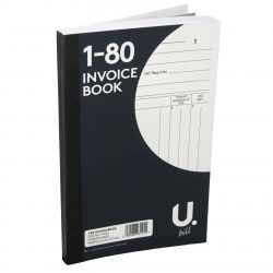 U BILL INVOICE BOOK 1-80 X12