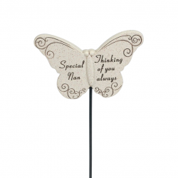 BUTTERFLY STICK 31CMX10CM SPECIAL NAN - THINKING OF YOU ALWAYS