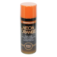 PAINT FACTORY NEON SPRAY PAINT 400ML HIGHLY VISIBLE ORANGE