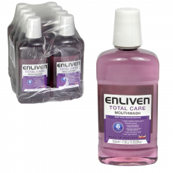 ENLIVEN MOUTHWASH 500ML TOTAL CARE WITH ALCOHOL X8