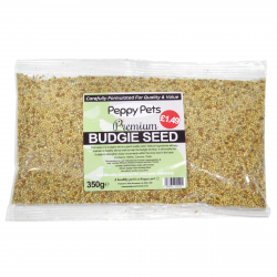 PEPPY PETS BUDGIE SEED 300GM PM £1.79