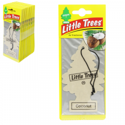 LITTLE TREES AIR FRESHENER COCONUT X24