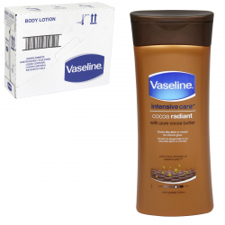 VASELINE INTENSIVE CARE 400ML COCOA RADIANT WITH COCOA BUTTER X6