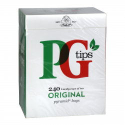 PG TIPS PYRAMID TEABAGS 240'S X4 BOXES SQUASHED TEA BAGS OK REDUCED TO CLEAR