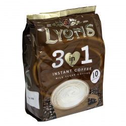 LYONS 3 IN 1 INSTANT COFFEE 10 SACHET X12
