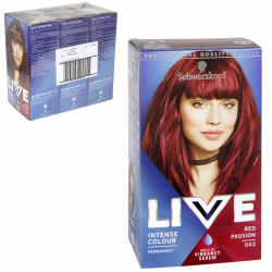 SCHWARZKOPF LIVE HAIR COLOUR PERMANENT RED PASSION X3