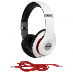 INFAPOWER X302 STEREO HEADPHONES WIRED WHITE