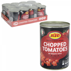 KTC CHOPPED TOMATOES IN TOMATO SAUCE 400GM X12BEST BEFORE 31/08/2023