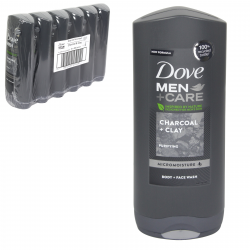 DOVE MEN+CARE 400ML WASH CHARCOAL+CLAY