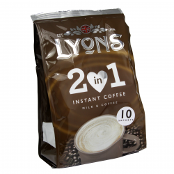 LYONS 2 IN 1 INSTANT COFFEE 10 SACHET X12