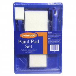 LYNWOOD PAINT PAD & TRAY SET FAST EASY CLEAN HOME PAINTING KIT GLOSS EMULSION