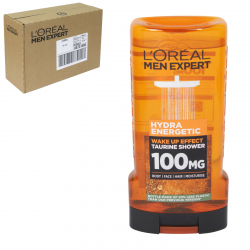 LOREAL MEN EXPERT SHOWER 300ML FOR BODY+FACE+HAIR HYDRA ENERGETIC X6