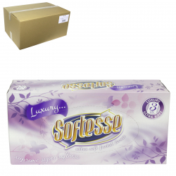 SOFTESSE ULTRA SOFT FACIAL TISSUES 90'S X 3PLY X24