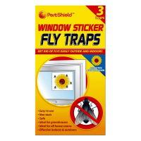 PESTSHIELD 3 WINDOW STICK FLY TRAPS