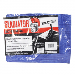 GLADIATOR POLY-TARPAULIN 1.8X2.75M - 6'X9' BLUE