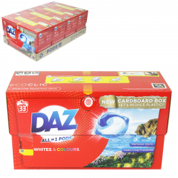DAZ ALL-IN-1 PODS 33 WASH WHITES+COLOURS X4