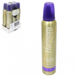 HARMONY GOLD STYLING MOUSSE 200ML FOR VOLUME BOOST X6