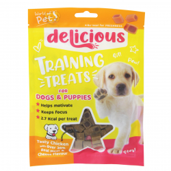 WORLD OF PETS TRAINING TREATS FOR DOGS+PUPPIES CHICKEN+CHEESE