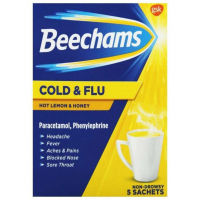BEECHAMS COLD+FLU 5'S HONEY & LEMON X6 (NON RETURNABLE)