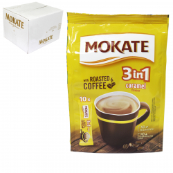 MOKATE BAG CARAMEL COFFEE 3IN1 SACHET 10PK