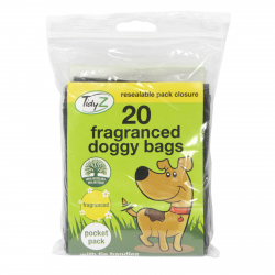 TIDYZ DOGGY BAGS 20'S POCKET PACK FRAGRANCED BAGS