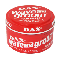 DAX WAVE+GROOM HAIR DRESSING FOR MAX HOLD+SHINE 99GM RED TIN