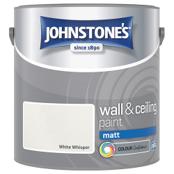 JOHNSTONES WALL & CEILING PAINT MATT 2.5L WHITE WHISPER