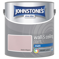 JOHNSTONES WALL & CEILING PAINT MATT 2.5L BALLET SLIPPER