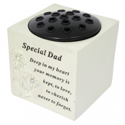 CEMETERY POT WITH SUNFLOWERS 14CMX15CM SPECIAL DAD