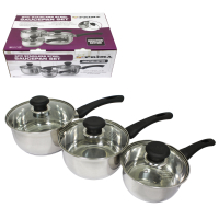 PRIMA 6PC INDUCTION STAINLESS STEEL COOKWARE PAN SET