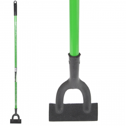 GREEN BLADE DUTCH HOE WITH PLASTIC COATED STEEL SHAFT
