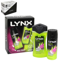 LYNX DUO GIFT SET BODYSPRAY 150ML+BODYWASH 225ML EPIC FRESH X6 SPLITABLE PACK