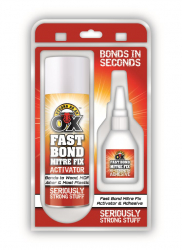 STRONG AS AN OX MITRE FIX ACTIVATOR 200ML ADHESIVE 50G KIT