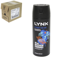 LYNX BODYSPRAY 150ML ATTRACT FOR HIM X6