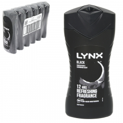 LYNX BODYWASH 225ML BLACK FRESH CHARGE