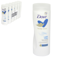DOVE BODY LOTION 400ML LIGHT HYDRO FAST ABSORBING FOR NORMAL SKIN X 6