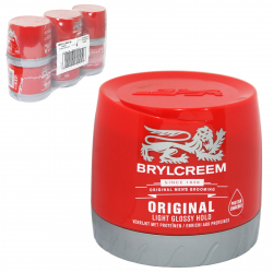 BRYLCREEM 250ML ORIGINAL HAIRDRESSING LIGHT AND GLOSSY X6