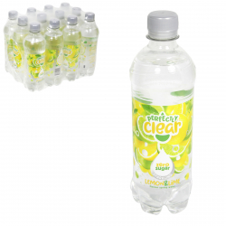 PERFECTLY CLEAR WATER SPARKLING ZERO SUGAR 500ML LEMON+LIME X12 DATED 30/10/2022