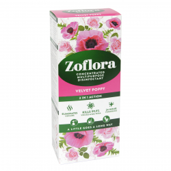 ZOFLORA 500ML CONCENTRATED DISINFECTANT 3IN1 VELVET POPPY