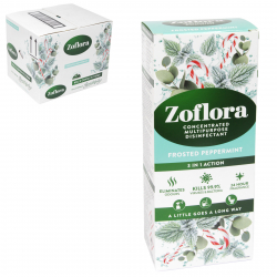 ZOFLORA 500ML CONCENTRATED DISINFECTANT 3IN1 FROSTED PEPPERMINT X12