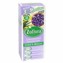 ZOFLORA 500ML CONCENTRATED DISINFECTANT 3IN1 VIOLET+MIMOSA