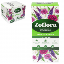 ZOFLORA 500ML CONCENTRATED DISINFECTANT 3IN1 COUNTRY GARDEN X12